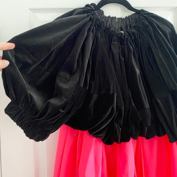 Comme des Garcons Black and Neon Pink Bubble Dress, size Large - Picture 8 of 9